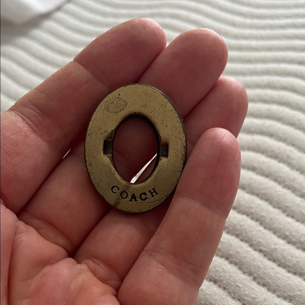 Coach Gold metal grommet